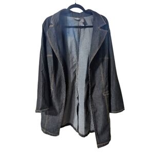 Bisou Bisou Denim Blazer Jacket, Size 2X-Large